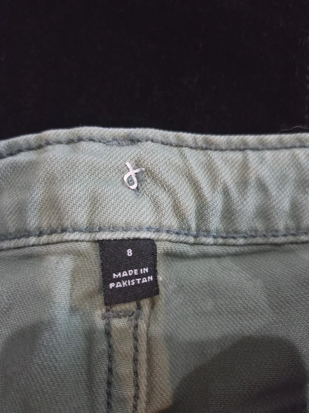 Lot Of 5 Girls Pants Size 8 - Black, Blue, Olive